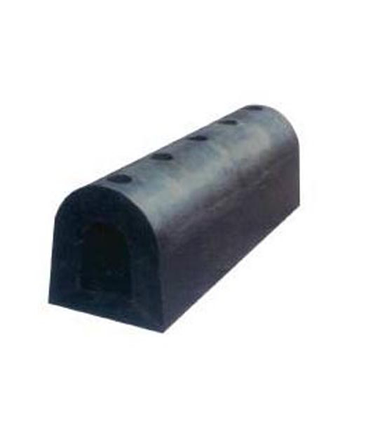 The semi-circular rubber fender